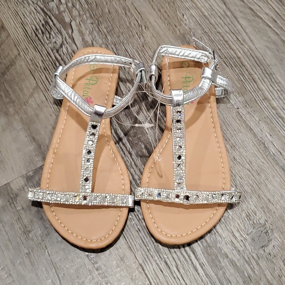 Petalia Silver Gem Sandals Size 1